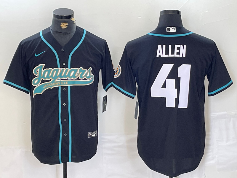 Men's Jacksonville Jaguars Josh Hines-Allen #41 Black Jersey